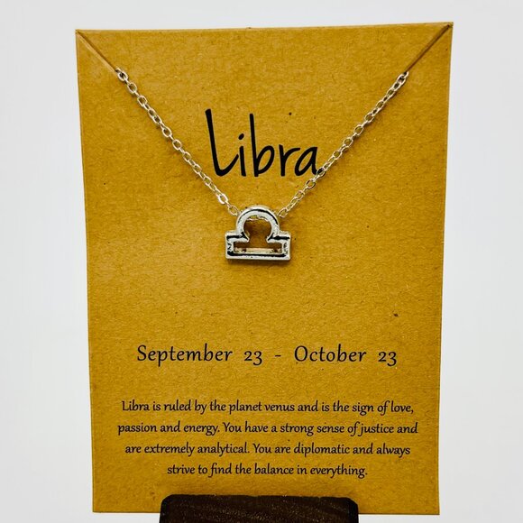 Silver Libra Necklace - NWT - Picture 1 of 1